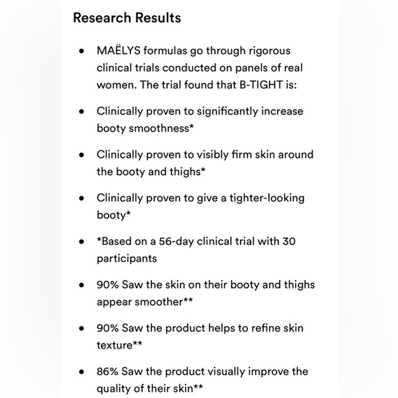 MAELYS B-TIGHT Lift & Firm Booty Mask NWT - Picture 9 of 12